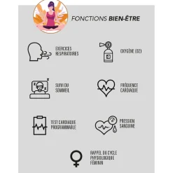 Smarty Montres Montre Connectée|Montre Acier<Montre connectée Mixte Smarty Super Amoled - SW070L Bracelet Acier Doré