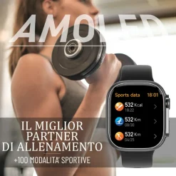 Smarty Montres Montre Connectée|Montre Connectée<Montre connectée Mixte Smarty Powerful Amoled - SW071E Bracelet Silicone Noir