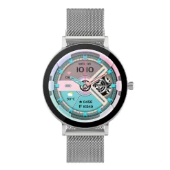 Smarty Montres Montre Connectée|Montre Acier<Montre connectée Mixte Smarty Super Slim Amoled - SW079B Bracelet Acier Argent