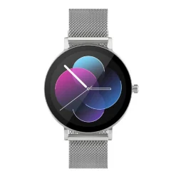 Smarty Montres Montre Connectée|Montre Acier<Montre connectée Mixte Smarty Super Slim Amoled - SW079B Bracelet Acier Argent