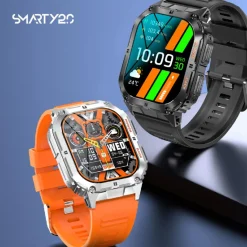 Smarty Montres Montre Connectée|Montre Connectée<Montre connectée Mixte Smarty Compass Amoled - SW074B Bracelet Silicone Orange