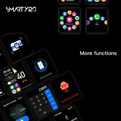 Smarty Montres Montre Connectée|Montre Connectée<Montre connectée Mixte Smarty Compass Amoled - SW074B Bracelet Silicone Orange