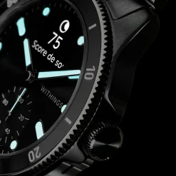 Withings Montre Connectée|Montre Acier<Montre de Santé Connectée Homme Scanwatch Nova - Wsw N Black Bracelet Acier Argent