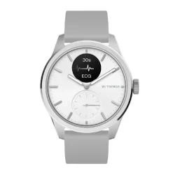 Withings Montre Connectée|Montre Connectée<Montre de Santé Connectée Mixte Scanwatch 2 - Wsw 242 White Bracelet Caoutchouc Gris