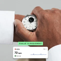 Withings Montre Connectée|Montre Connectée<Montre de Santé Connectée Mixte Scanwatch 2 - Wsw 242 White Bracelet Caoutchouc Gris