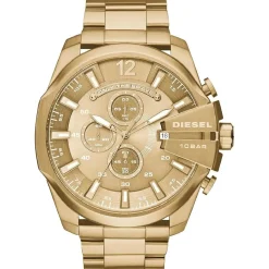 Diesel Montres Montre Acier<Montre Diesel MEGA CHIEF DZ4360 - Montre Acier Dorée Homme