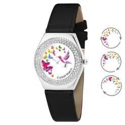 So Charm Montres Montre Cuir<Montre femme MF316-PAPILLON-COLIBRI-NOIR - So Charm