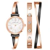 Anne Klein Montre Acier<Montre femme AK-2245GYST + 2 Bracelets Doré rose - Promo Box Set