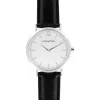 Andreas Osten Montres Montre Cuir|Montre Cuir<Montre Femme Andreas Osten AO-01 - Bracelet Cuir Noir