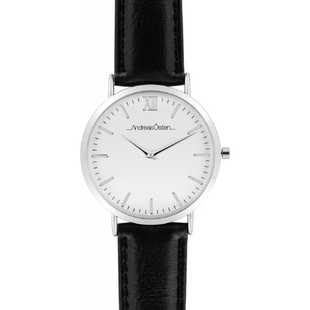 Andreas Osten Montres Montre Cuir|Montre Cuir<Montre Femme Andreas Osten AO-01 - Bracelet Cuir Noir