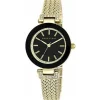 Anne Klein Montre Acier<Montre Femme AK-1906BKGB - Bracelet Acier Doré