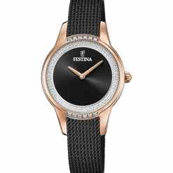 Festina Montre Acier<Montre femme Bracelet Acier Noir F20496-2