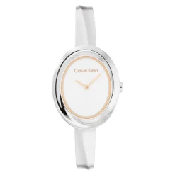 Calvin Klein Montres Montre Acier<Montre Femme Twisted Bezel - 25100055 Bracelet Acier Argent