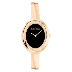 Calvin Klein Montres Montre Acier<Montre Femme Twisted Bezel - 25100057 Bracelet Acier Doré Rose