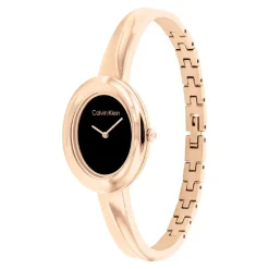 Calvin Klein Montres Montre Acier<Montre Femme Twisted Bezel - 25100057 Bracelet Acier Doré Rose
