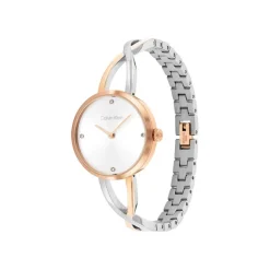 Calvin Klein Montres Montre Acier<Montre Femme Sculpted Embrace - 25100060 Bracelet Acier Doré rose