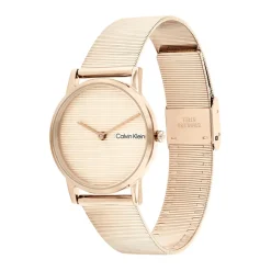 Calvin Klein Montres Montre Acier<Montre Femme Ck Feel - 25100036 Bracelet Acier Doré rose