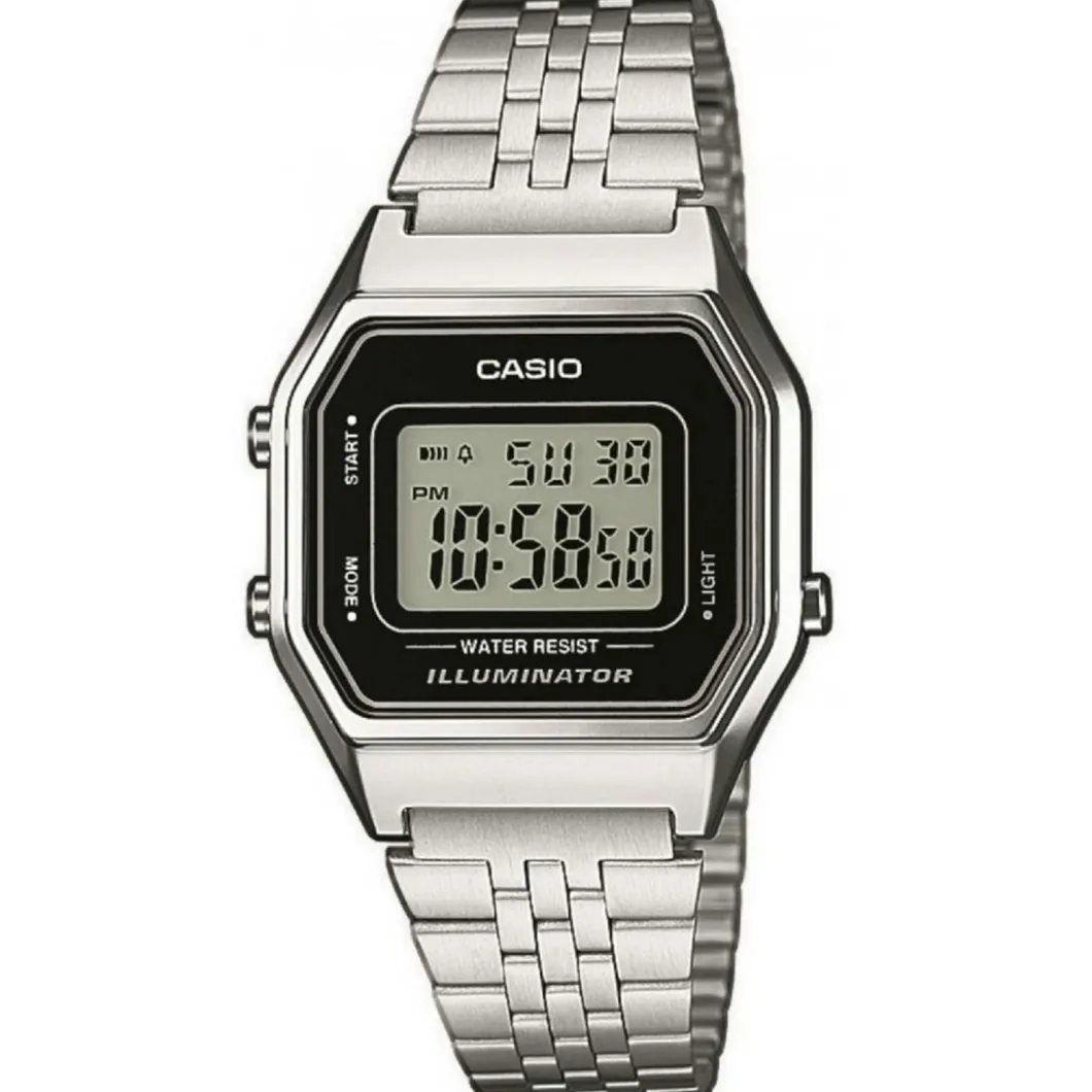 Casio Montre Acier<Montre Femme Vintage LA680WEA-1EF - Bracelet Acier Argent