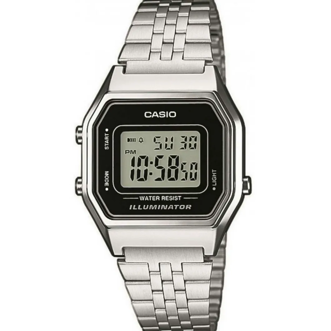 Casio Montre Acier<Montre Femme Vintage LA680WEA-1EF - Bracelet Acier Argent