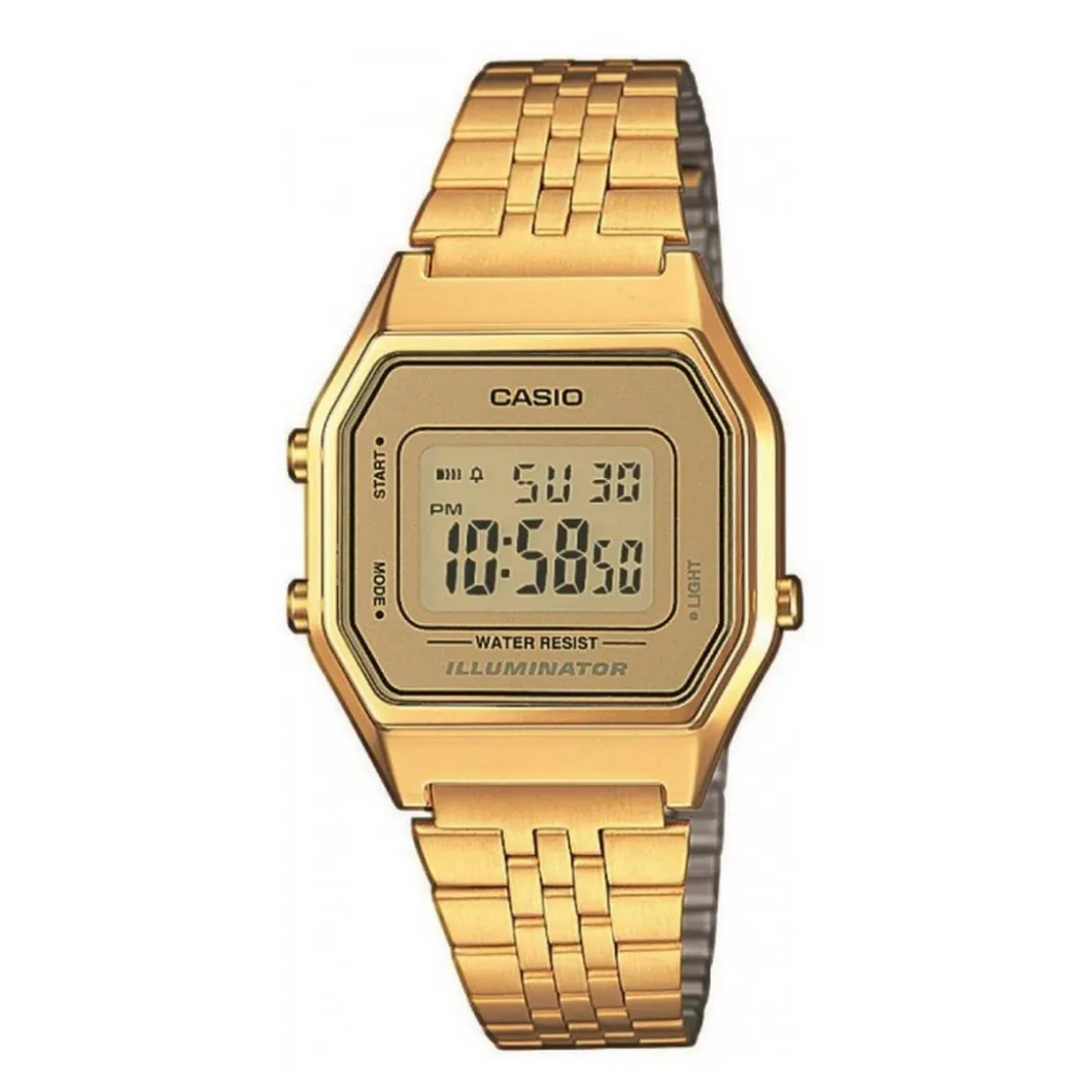 Casio Montre Acier<Montre Femme Vintage LA680WEGA-9ER - Bracelet Acier Doré