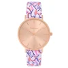Christian Lacroix Montres Montre Cuir<Montre Femme Sunflowers A Charleston - CLW911 Bracelet Cuir Rose