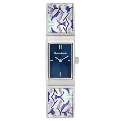 Christian Lacroix Montres Montre Acier<Montre Femme Sunflowers A Charleston - CLW913 Bracelet Acier Bleu