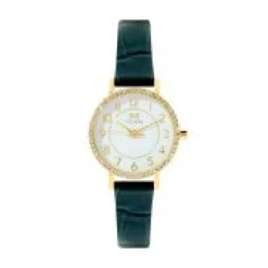 Clyda Montre Cuir<Montre Femme Justine - CLA826DWV Bracelet Cuir Vert