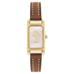Coach Montre Cuir<Montre Femme Cadie - 14504028 Bracelet Cuir Marron