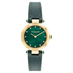 Coach Montre Cuir<Montre Femme Cary - 14503951 Bracelet Cuir Vert