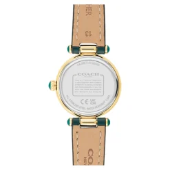 Coach Montre Cuir<Montre Femme Cary - 14503951 Bracelet Cuir Vert