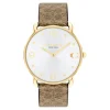 Coach Montre Cuir<Montre Femme Elliot - 14504205 Bracelet Cuir Marron