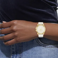 Coach Montre Cuir<Montre Femme Greyson - 14504141 Bracelet Cuir Blanc