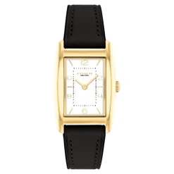 Coach Montre Cuir<Montre Femme Reese - 14504312 Bracelet Cuir Noir