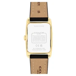 Coach Montre Cuir<Montre Femme Reese - 14504312 Bracelet Cuir Noir