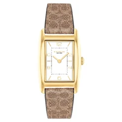 Coach Montre Cuir<Montre Femme Reese - 14504355 Bracelet Cuir Marron