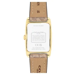 Coach Montre Cuir<Montre Femme Reese - 14504355 Bracelet Cuir Marron