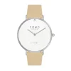 COMO MILANO Montre Cuir<Montre Femme Diamond - CM033-104-2BEI Bracelet Cuir Beige