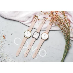 COMO MILANO Montre Cuir<Montre Femme The Trendsetters - CM012-204-2PPK Bracelet Cuir Rose