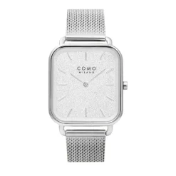 COMO MILANO Montre Acier<Montre Femme Square - CM072-104-1S-30 Bracelet Acier Argent