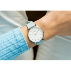 COMO MILANO Montre Cuir<Montre Femme The Trendsetters - CM012-104-2PBL Bracelet Cuir Bleu