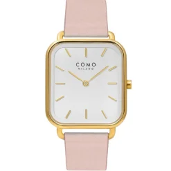 COMO MILANO Montre Cuir<Montre Femme Square - CM072-204-2PPK Bracelet Cuir Rose