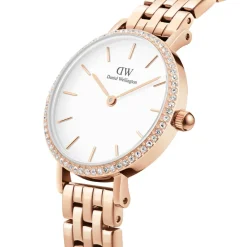 Daniel Wellington Montres Montre Acier<Montre Femme Daniel Wellington 5-Link Bezel - DW00100666 Bracelet Acier Doré Rose