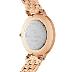 Daniel Wellington Montres Montre Acier<Montre Femme Daniel Wellington 5-Link Bezel - DW00100666 Bracelet Acier Doré Rose
