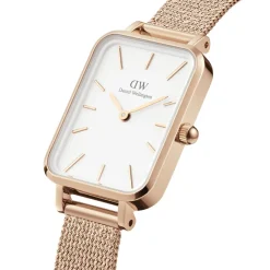 Daniel Wellington Montres Montre Acier<Montre Femme Daniel Wellington Pressed Melrose - DW00100431 Bracelet Acier Doré Rose