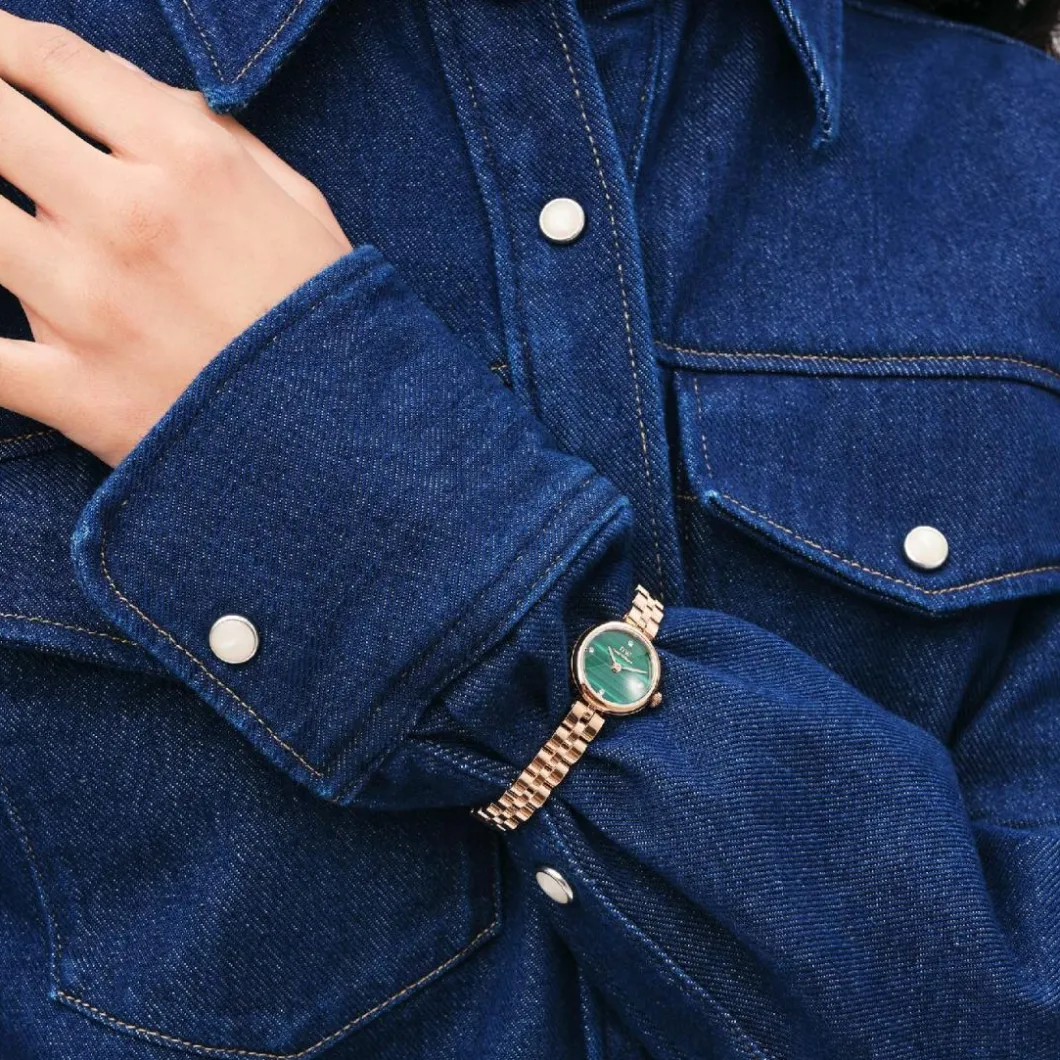 Daniel Wellington Montres Montre Acier<Montre Femme Daniel Wellington Link - DW00100721 Bracelet Acier Doré Rose