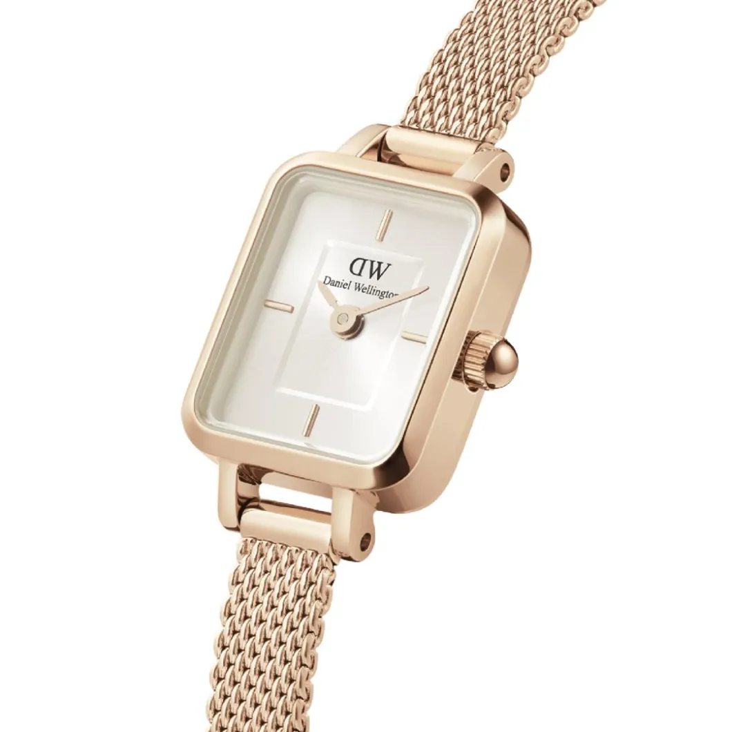 Daniel Wellington Montres Montre Acier<Montre Femme Daniel Wellington Melrose - DW00100651 Bracelet Acier Doré Rose