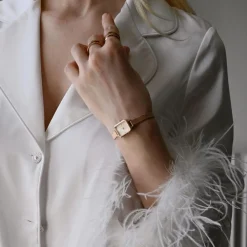 Daniel Wellington Montres Montre Acier<Montre Femme Daniel Wellington Melrose - DW00100651 Bracelet Acier Doré Rose