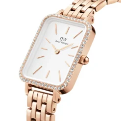 Daniel Wellington Montres Montre Acier<Montre Femme Daniel Wellington 5-Link Bezel - DW00100672 Bracelet Acier Doré Rose
