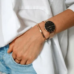 Daniel Wellington Montres Montre Acier<Montre Femme Daniel Wellington Evergold - DW00100347 Bracelet Acier Doré