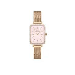 Daniel Wellington Montres Montre Acier<Montre Femme Daniel Wellington Bezel - DW00100669 Bracelet Acier Doré Rose